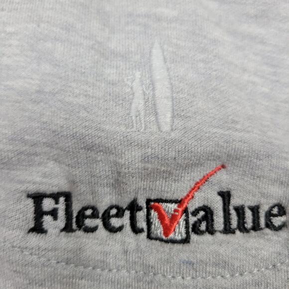 Johnnie-O Light Gray Quarter Zip Pullover Sweater Men's Golf Logo Size M - Picture 7 of 8